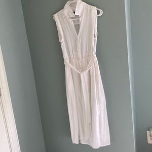 Sleeveless shirt dress